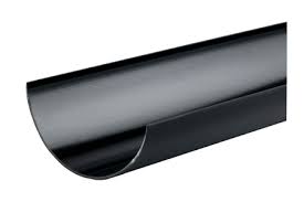 Black Round Line Gutter & Downpipe